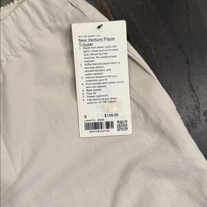 Bone Pique Trousers
